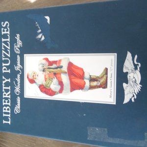 Liberty Puzzles Wooden Morse's Santa Claus Made in USA  Preowned